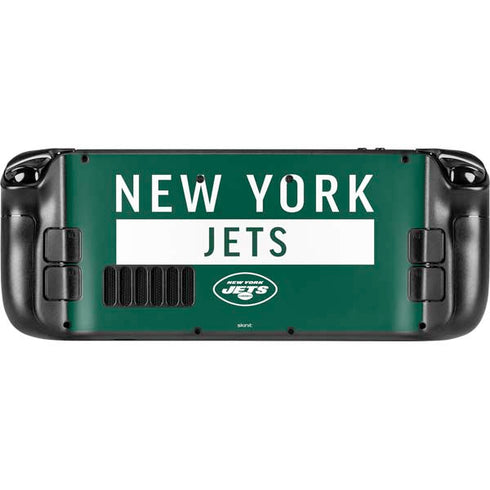 NFL New York Jets Green Performance Series Steam Deck Handheld Gaming Computer Skin